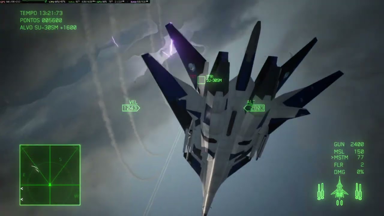 Ace Combat 7 - Quick battle against Mihaly (Hard Difficulty)