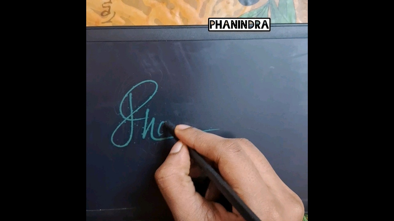 Phanindra 🤩Name design sign ✍️ #namesignature #cursive #calligraphy #sign #phanindra #signaturestyle