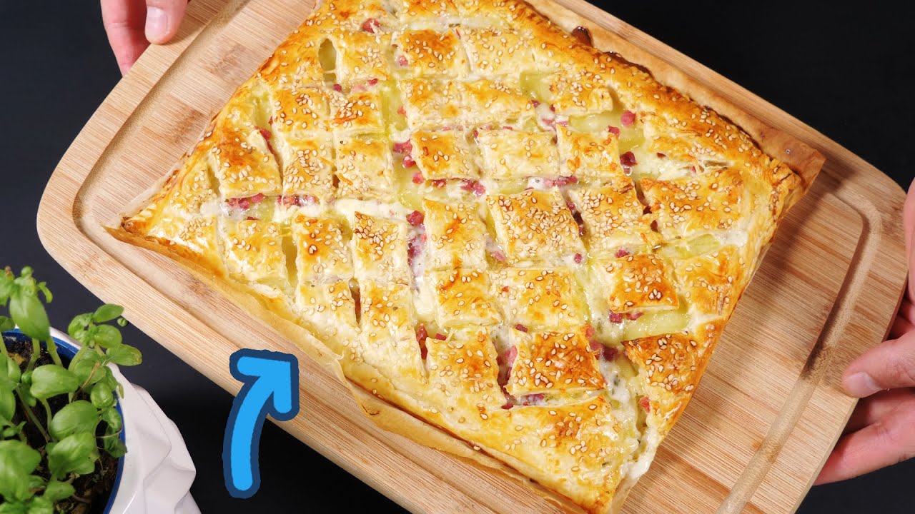 🤫Мало кто знает этот рецепт картофеля в слоеном тесте❗ Вкусный рецепт на обед