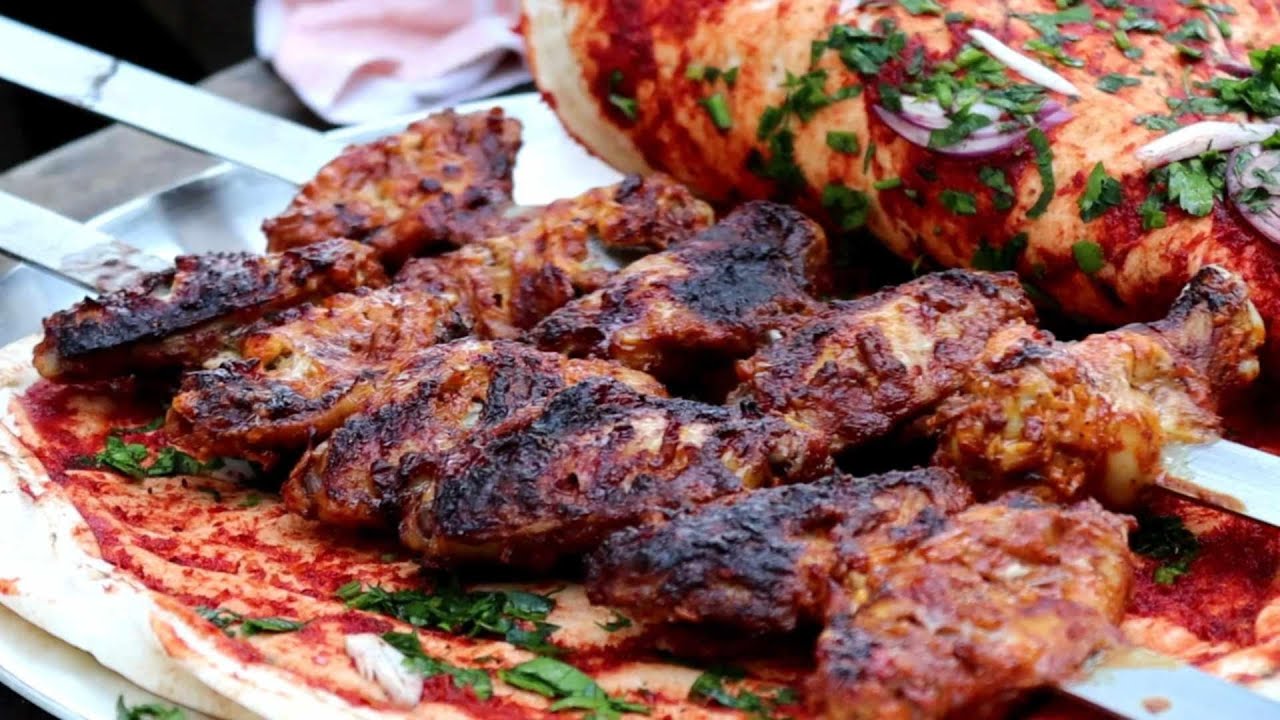 أجنحة الدجاج المشوية على الفحم | Coal grilled chicken wings