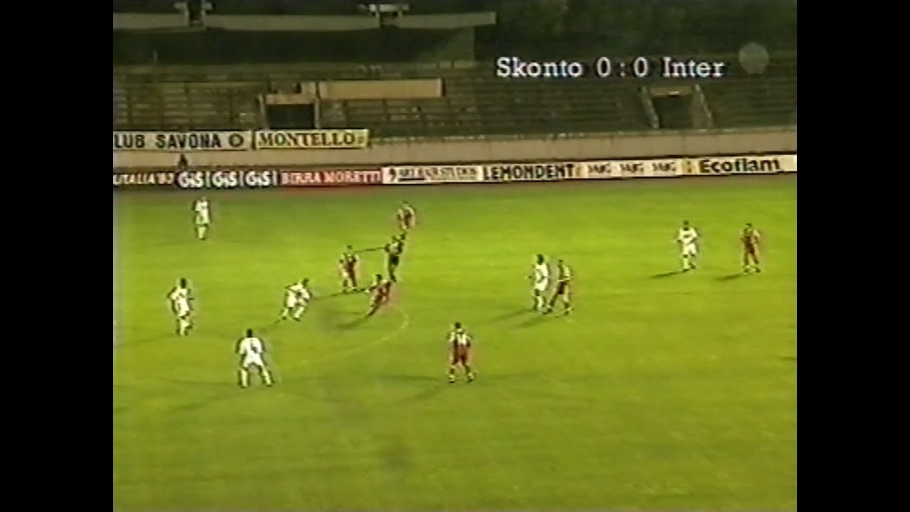 Футбол.Лига Чемпионов-1998 года. Сконто (Рига) - Интер (Милан)
