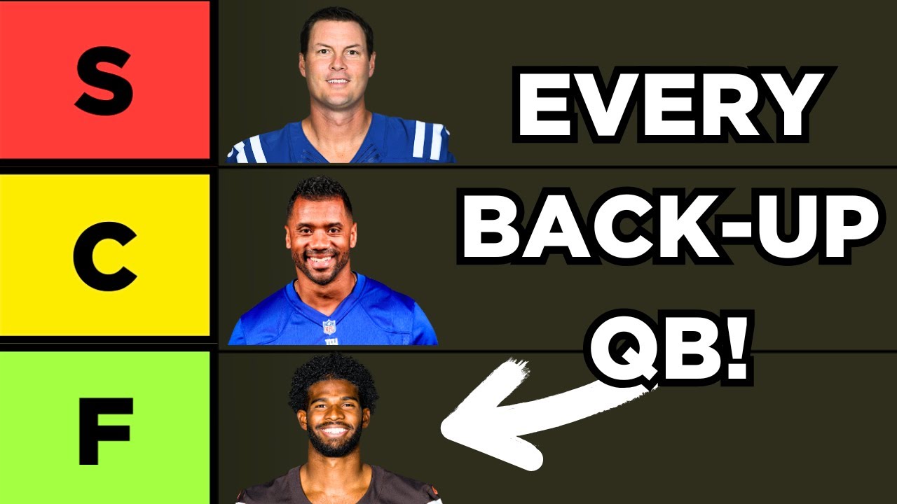 Ranking EVERY NFL Back-Up Quarterback in a Tier List!