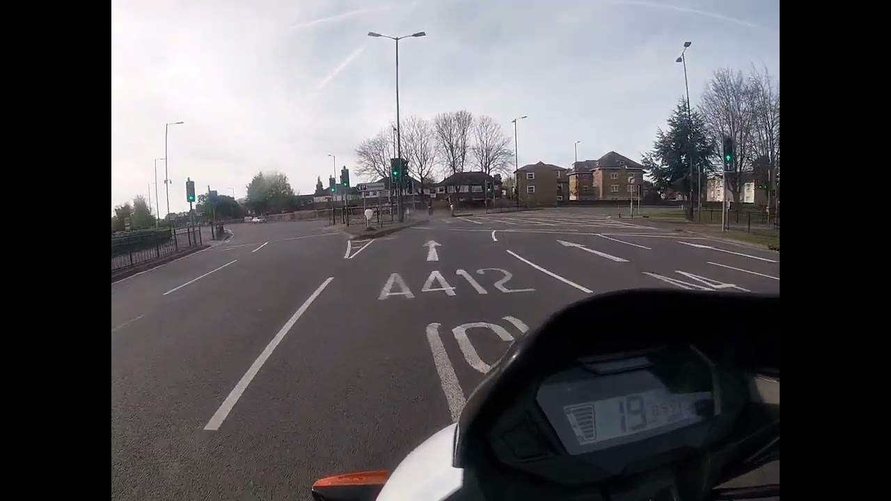 2021 Honda CB125F Bank Holiday ride to Windsor Black Widow 200mm