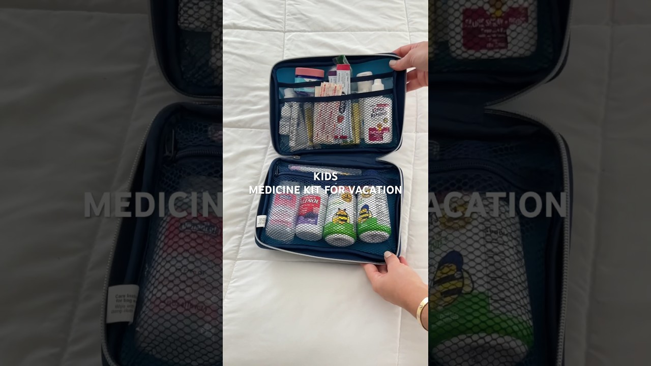 KIDS Medicine Kit for Vacations ✈️🧳 #kidmedicine #medicinebag #medicinekit #baby