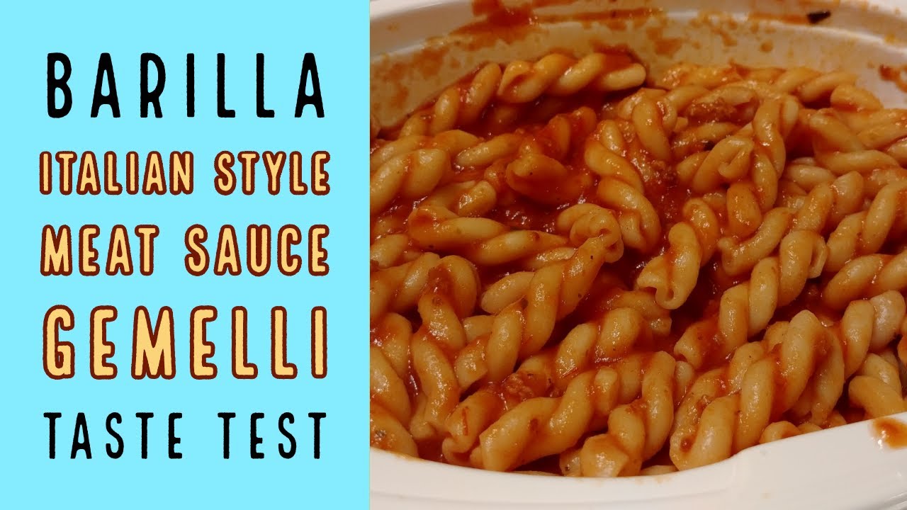 Barilla Meat Sauce Gemelli Italian-Style Entrees - Taste Test and Review