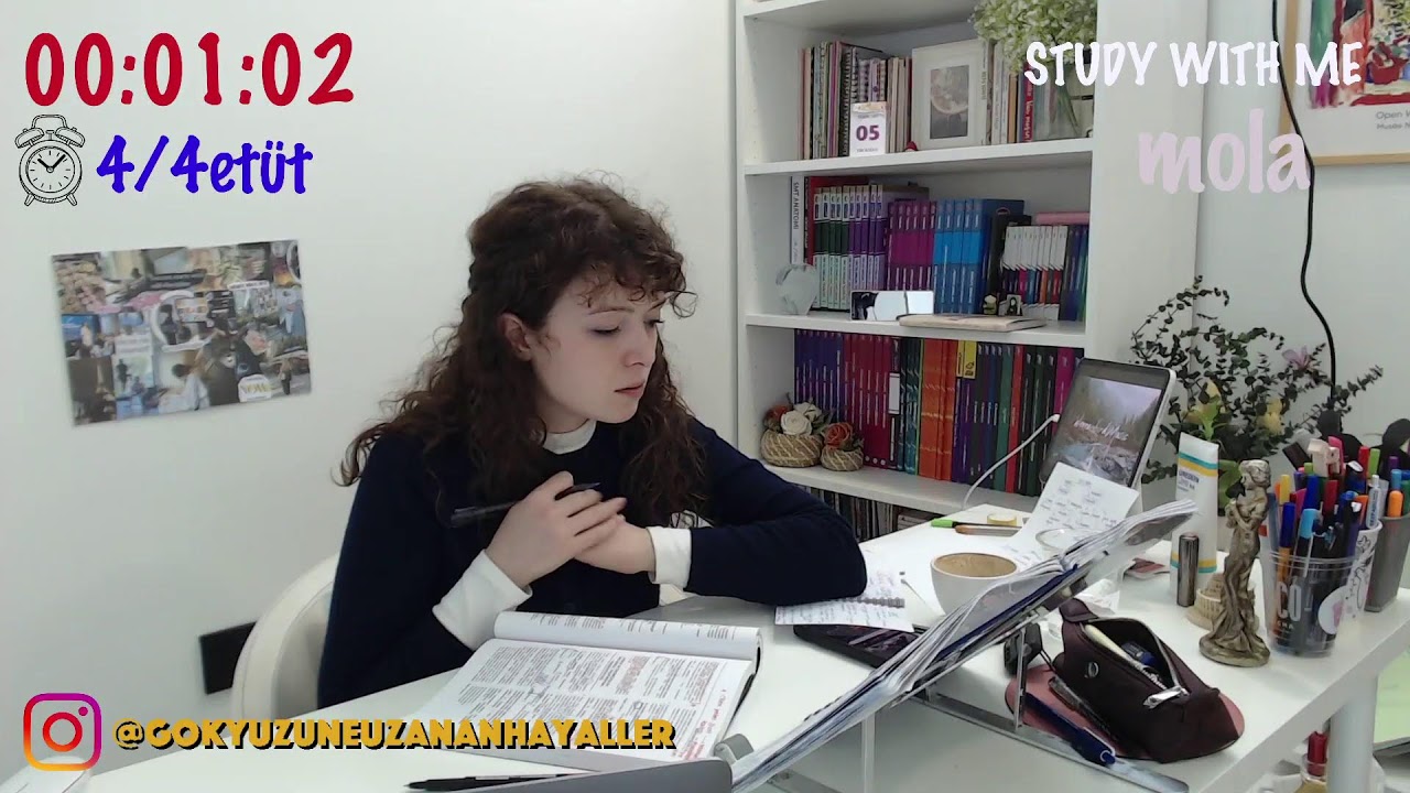 HEE GÜN BİRLİKTE DERS ÇALIŞIYORUZ // STUDY WİTH ME