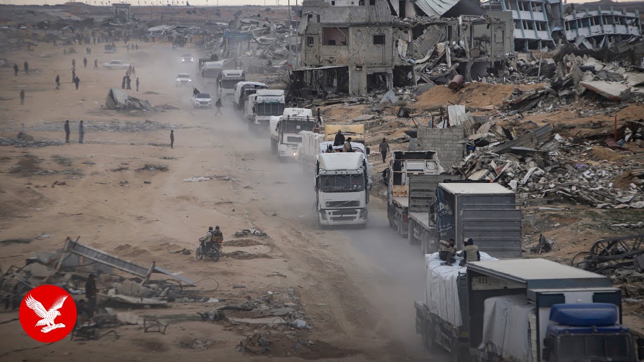 Live: View of Rafah as aid enters Gaza