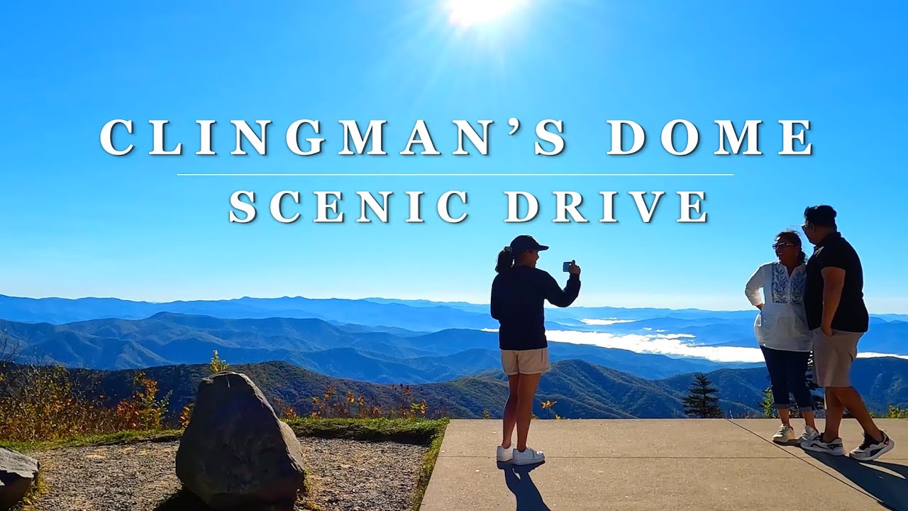 [4K] Clingman's Dome Scenic Drive  - Smoky Mountains National Park - Scenic 4K Autumn Driving Tour