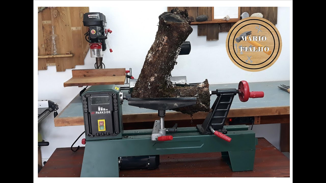 Vejam só o que consegui fazer. !!! Com o meu Torno para madeira da Parkside.