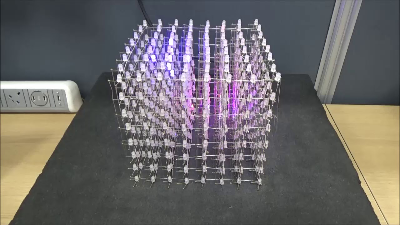 DuB-EnG: 512 RGB LED Lighting 8 x 8 X 8 Array Matrix - Arduino - AMAZING!