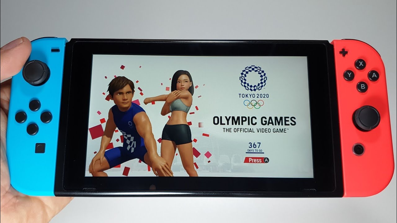 Olympic Games Tokyo 2020: The Official Video Game Nintendo Switch handheld gameplay