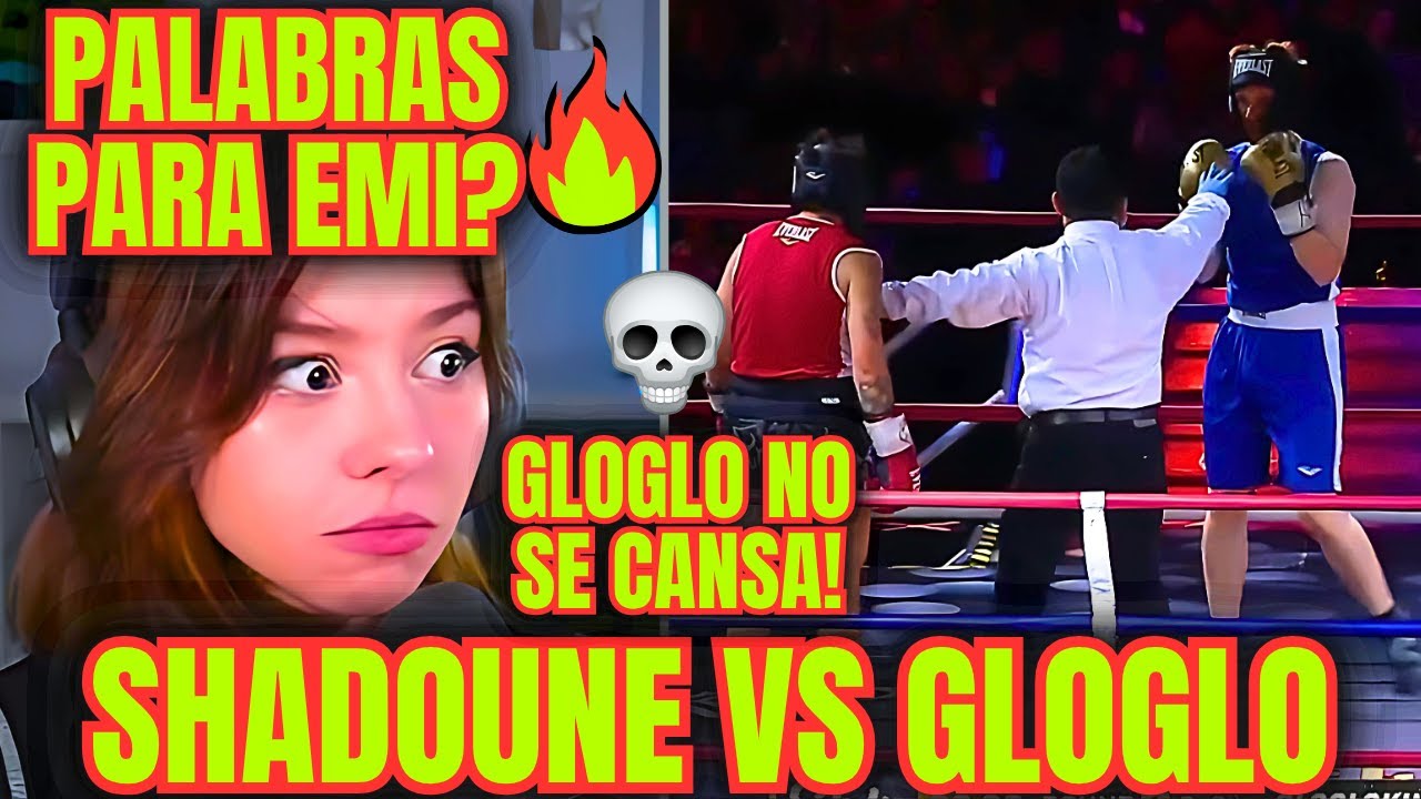 MICTIA REACCIONA A GLOGLO VS SHADOUNE EN LA NOCHE DORADA🥊✨+ PALABRAS DE GLOGLO PARA EMI🔥