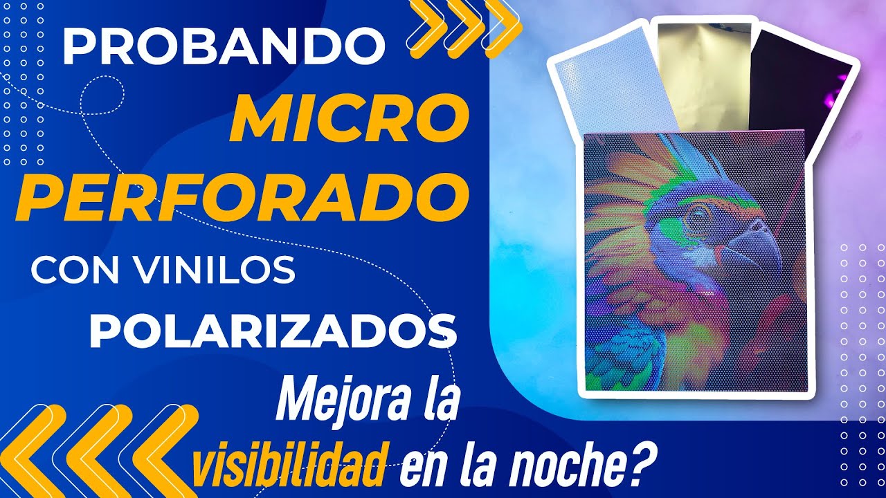 ✅ Probando Vinilo Microperforado con Polarizados,  😲 se puede ver m&aacute;s en la noche?