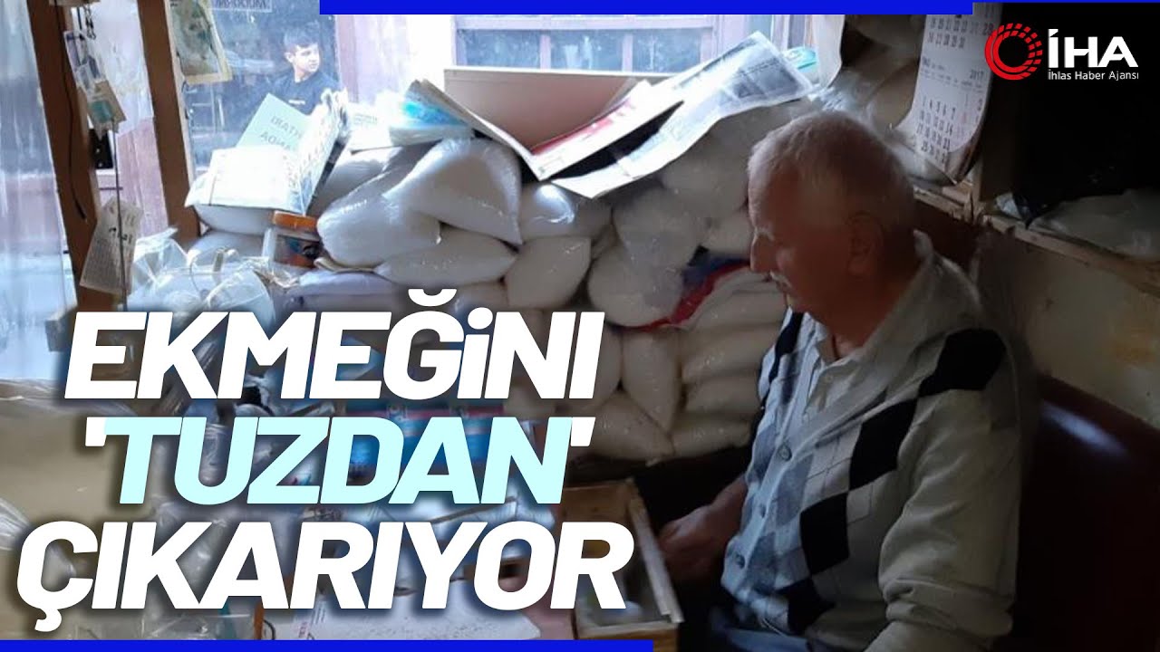 81 Yaşında, İlçenin Tuz İhtiyacını O Karşılıyor