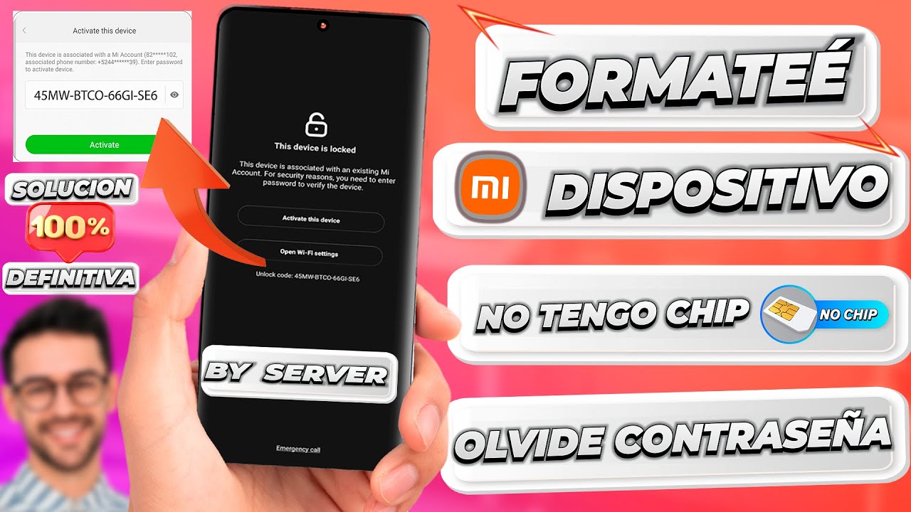 Desbloquear Xiaomi Bloqueado por cuenta MI - Lo Formatee? ¿No tengo Chip SIM u Olvide Contraseña?
