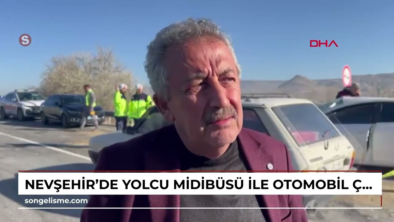 Nevşehir'de yolcu midibüsü ile otomobil çarpıştı: 11 yaralı