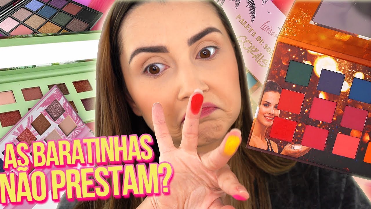 TESTANDO PALETAS DE SOMBRAS QUE COMPREI NA 25 DE MARÇO - QUAL É MELHOR?