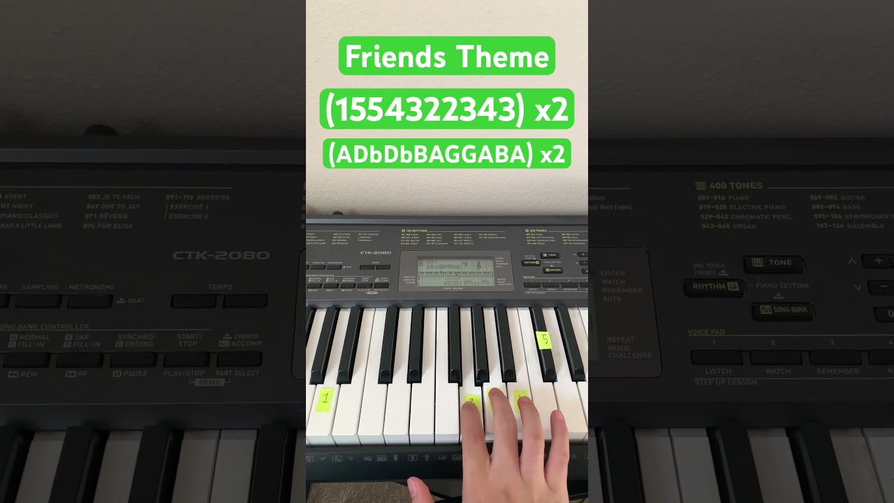 How To Play Friends Theme On Piano | Easy Piano Tutorial #shorts