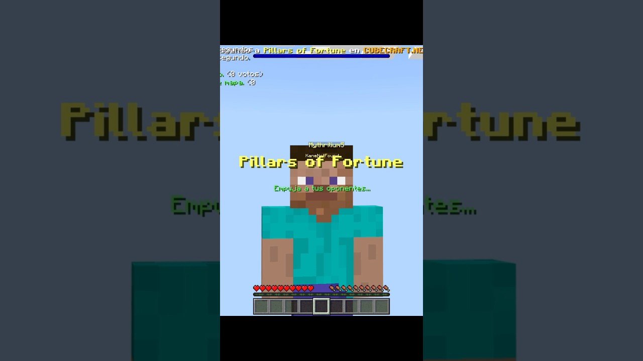 invisible 💀 #minecraft #cubecraft #pillarsoffortune