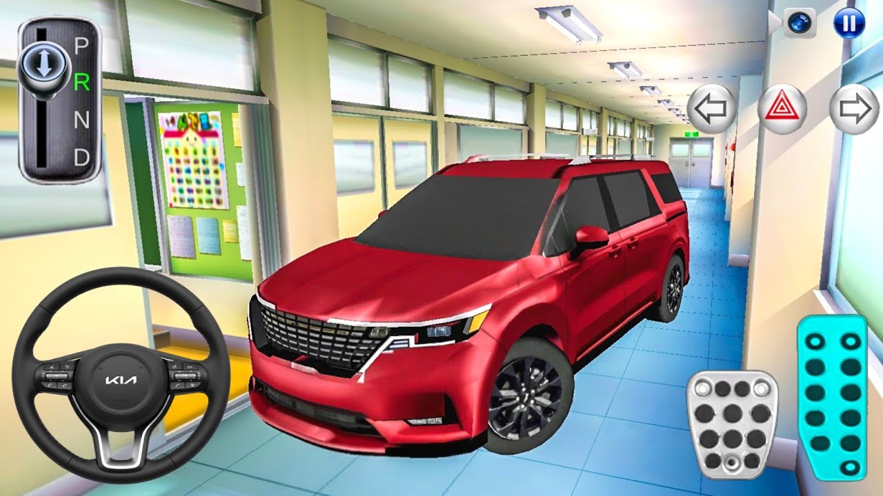 New Maroon KIA Carnival car in School Building - 3D Driving Class Simulation 2026 Android Gameplay