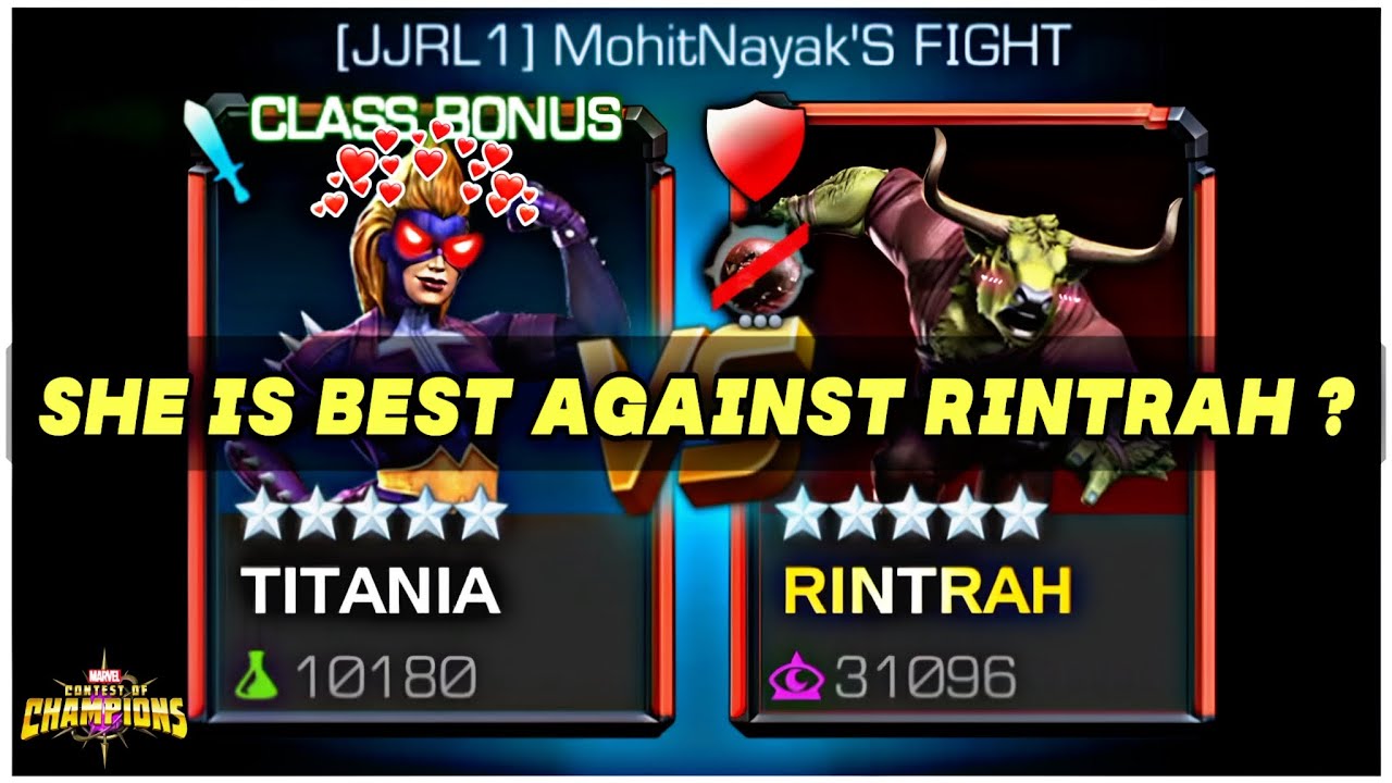 Best Counter of Rintrah in Battlegrounds - MCOC