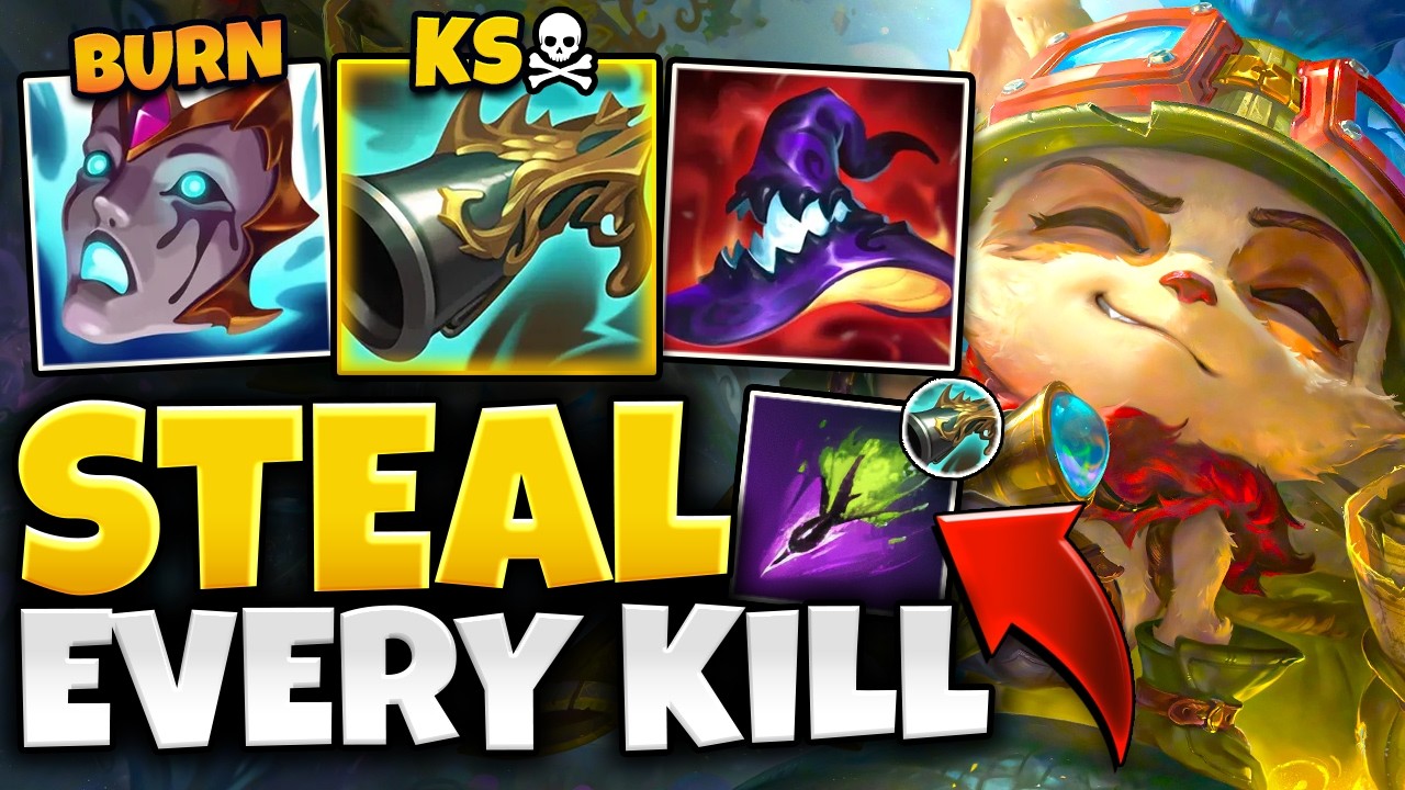 Teemo but my poison steals every kill because I have collector