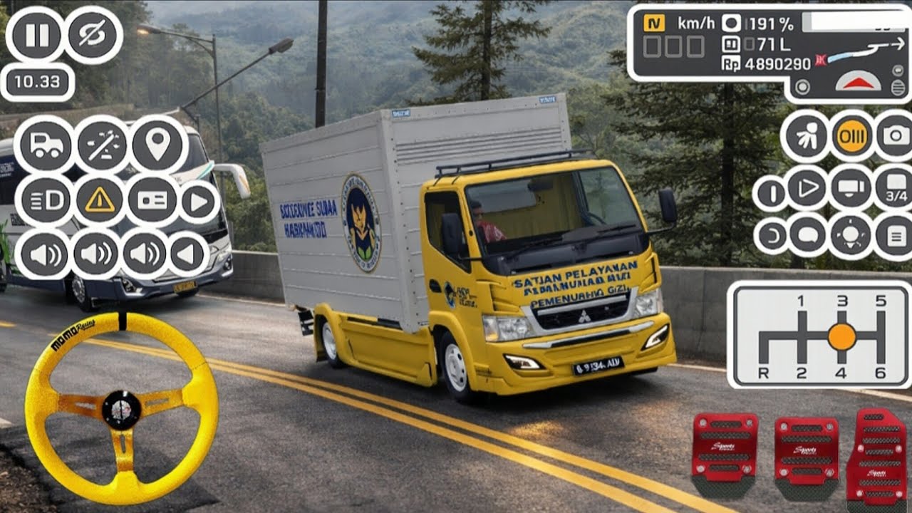 TRUK CANTER BOX MBG TAK KUAT NANJAK😱 MESIN MERAUNG‼️