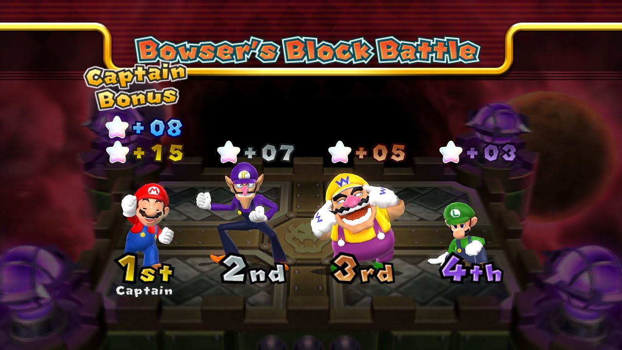 Mario Party 9 - Mario vs Luigi vs Wario vs Waluigi - Bowser Station