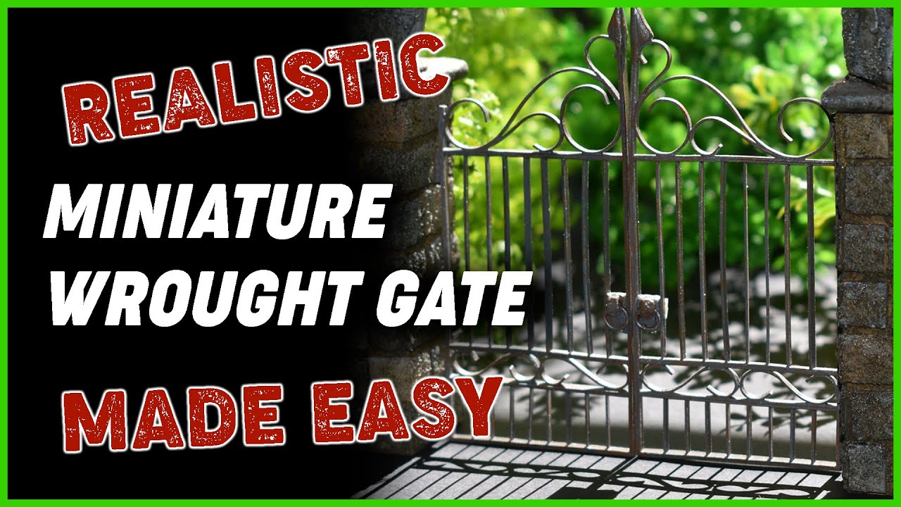 Craft a Miniature Iron Gate for Tabletop Gaming