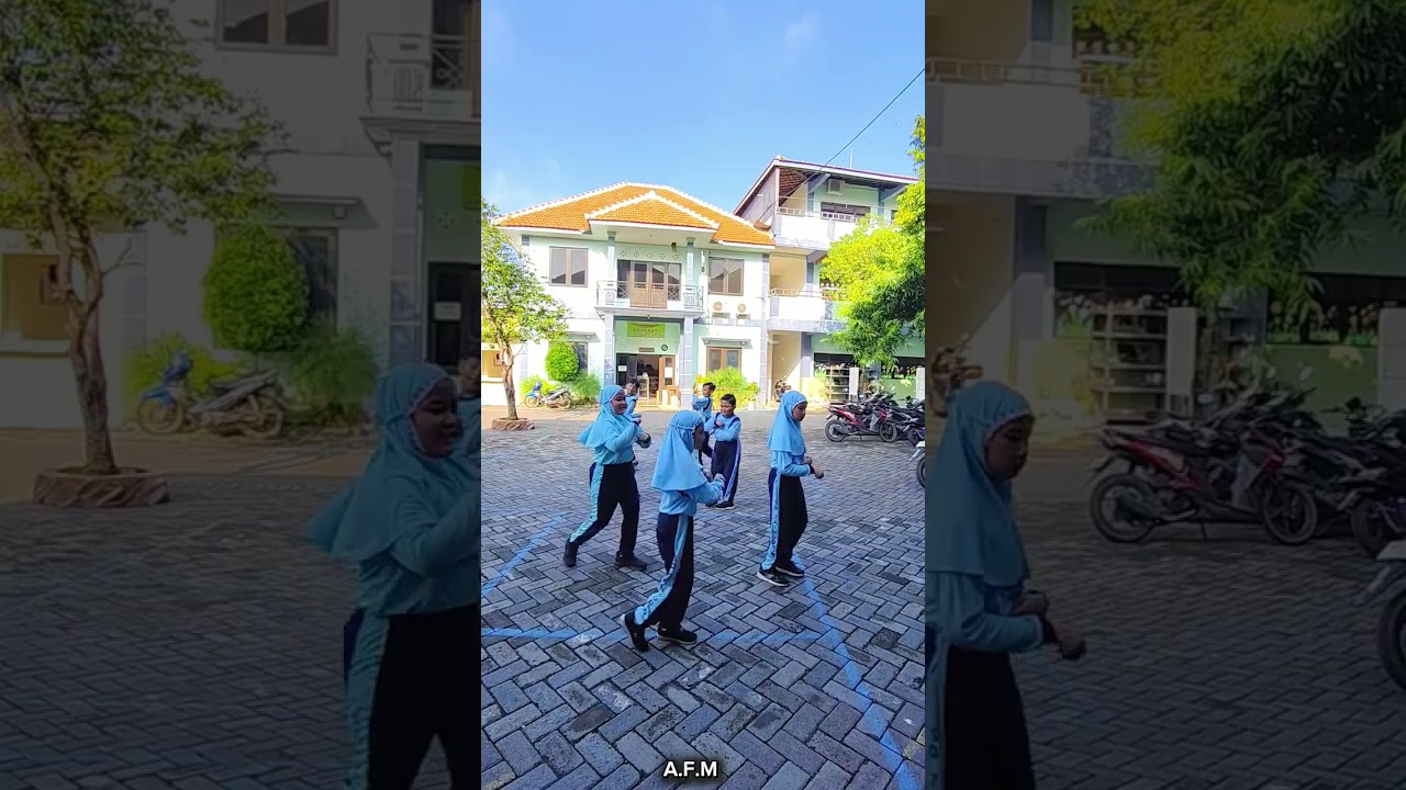 Senam irama Kelas 3A kelompok 1 