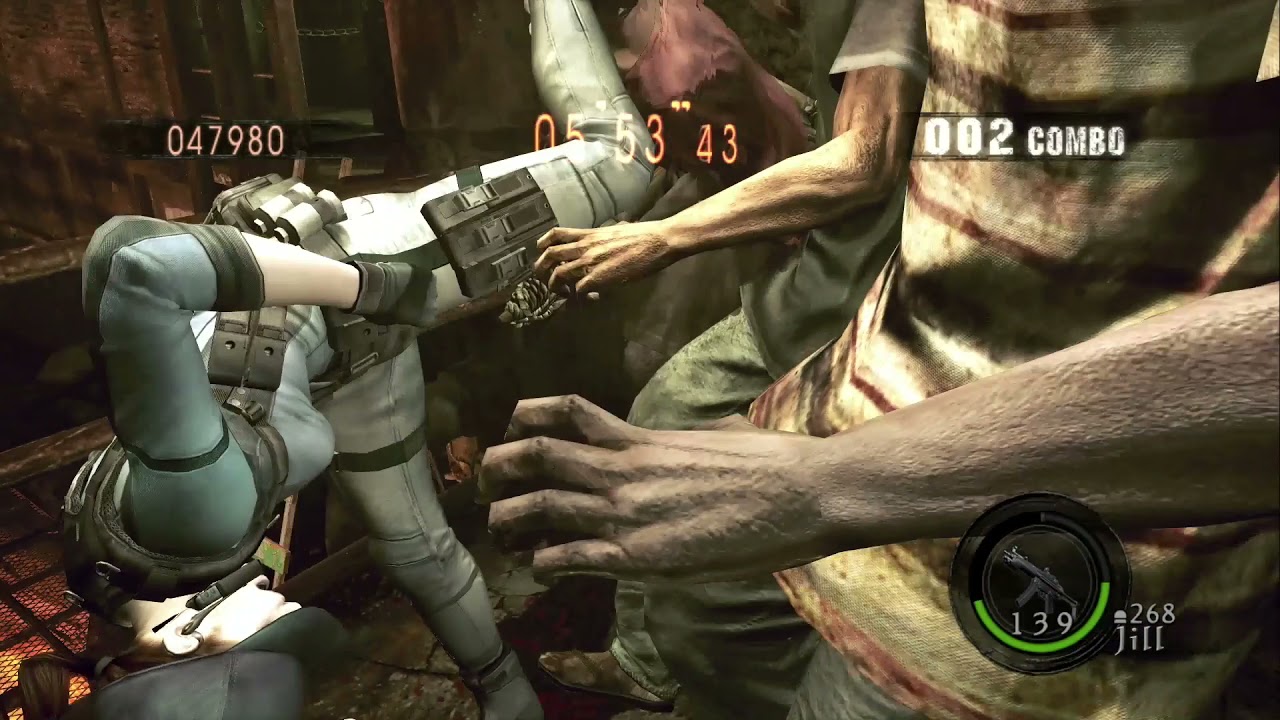 バイオハザード５ マーセナリーズ Jill(BSAA) Solo 監獄 殲滅