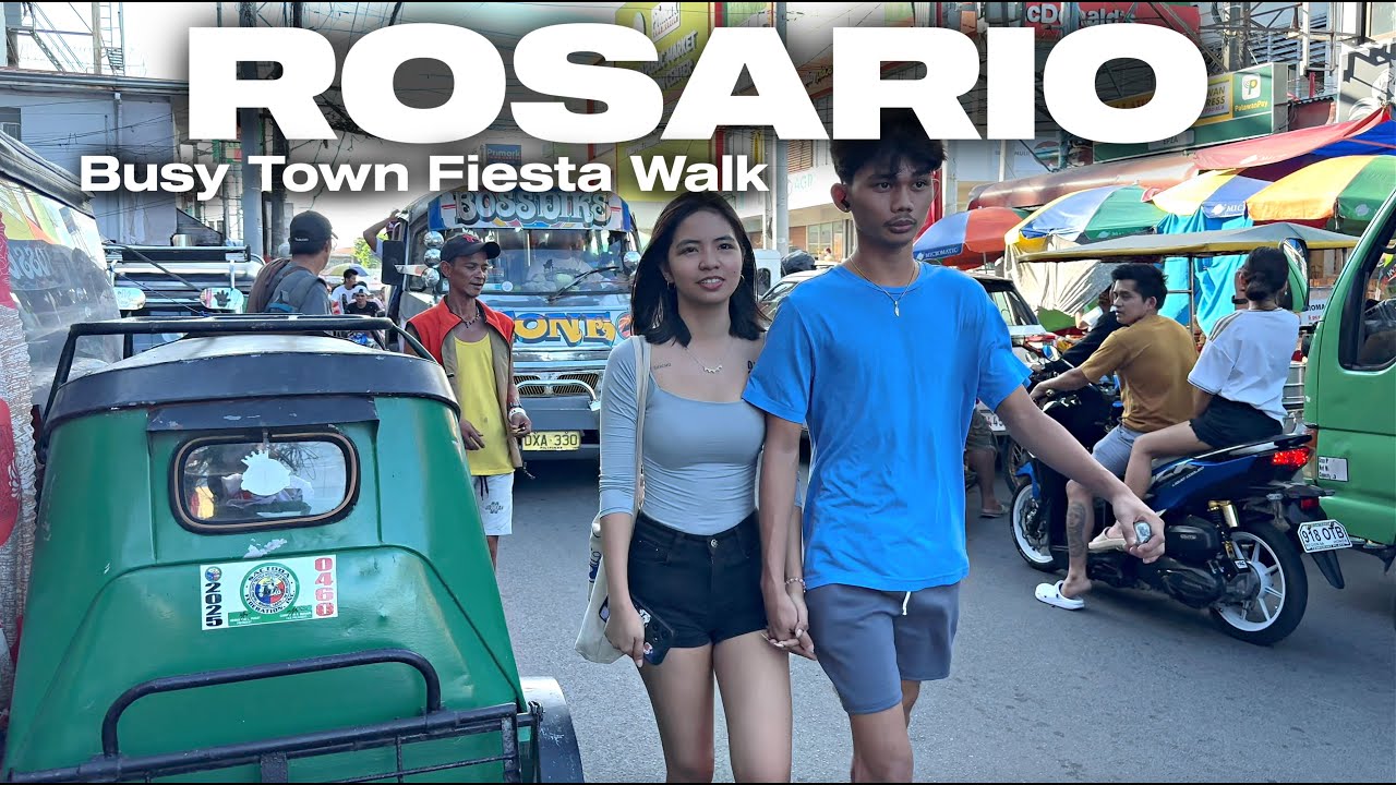 Walking MASSIVE CROWDS in Rosario Cavite Philippines [4K HDR]