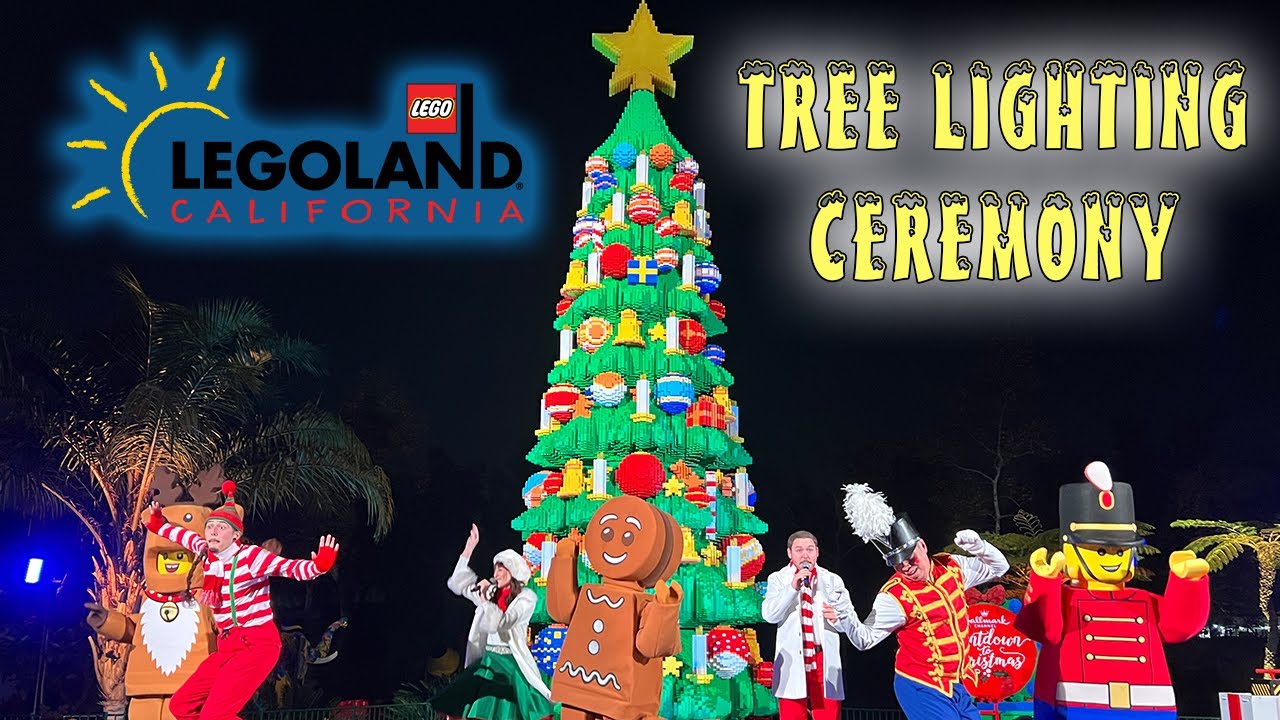 LEGOLAND Official Tree Lighting - First Ceremony for the 2024 Holiday Season - Legoland California