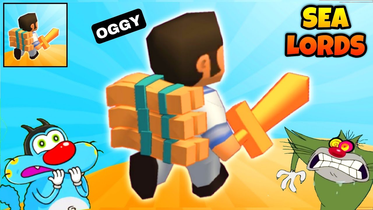 Oggy Became World Dangerous Pirate In Sea Lords Game | Oggy Game