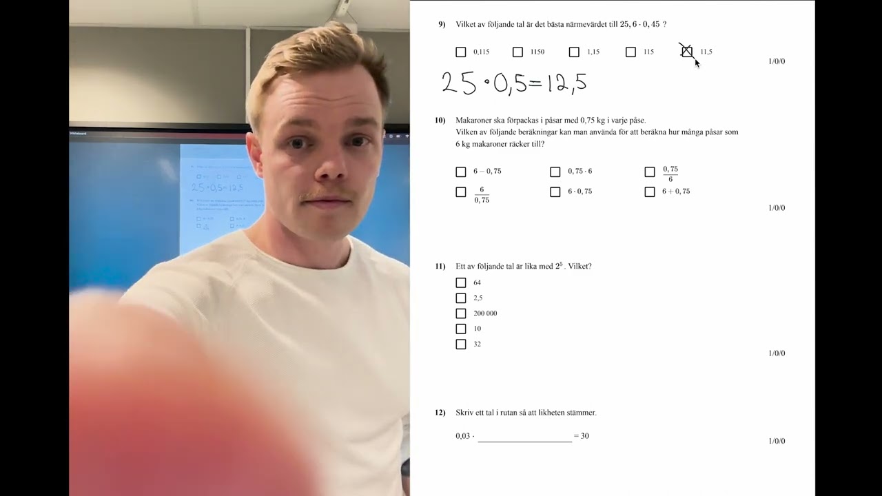 Inför nationella prov i matematik åk 9 del 1 - Tal och talförståelse