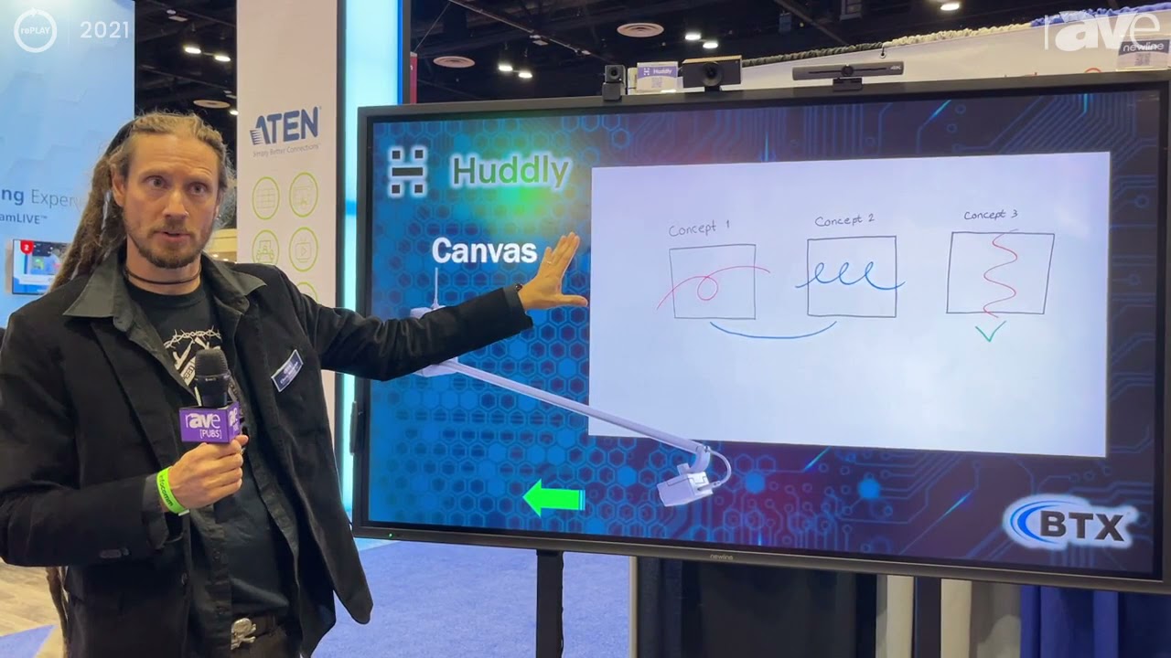InfoComm 2021: Huddly Offers Huddly Canvas Whiteboarding Camera at the BTX Booth