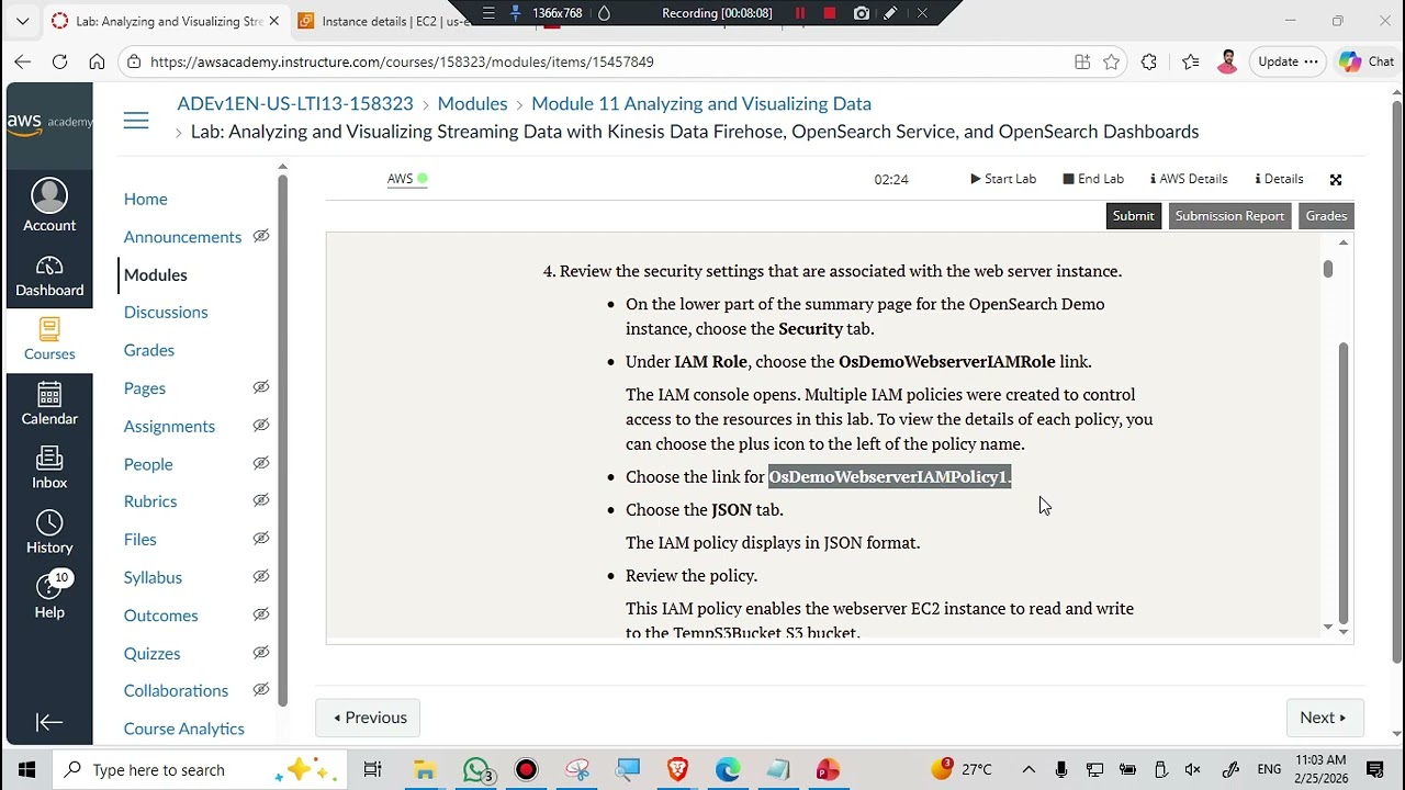 Lab: Analyzing and Visualizing Streaming Data with Kinesis Data Firehose, and OpenSearch Dashboards