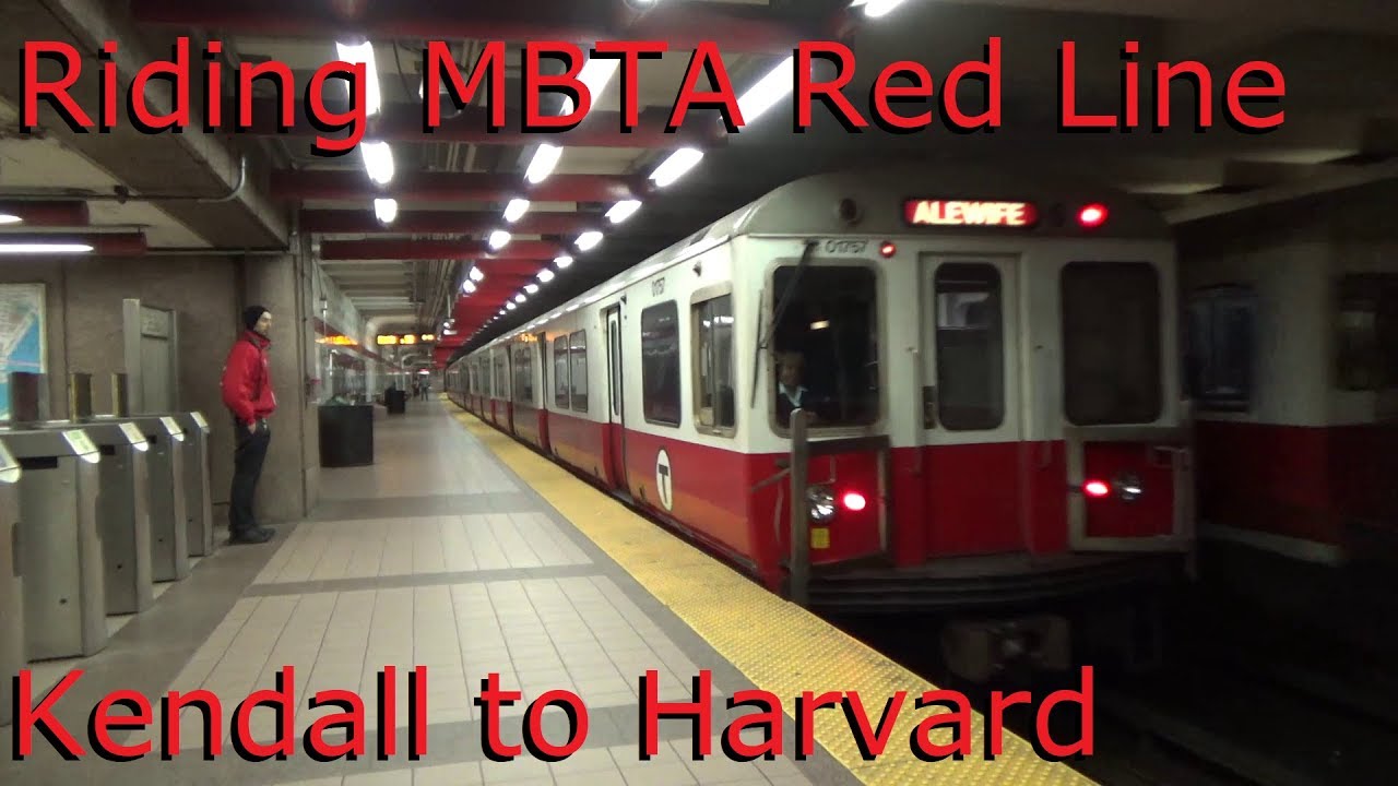 Riding MBTA Red Line from Kendall to Harvard Station