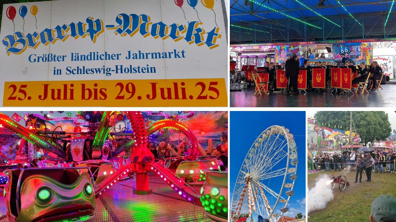 Platzkonzert Spielmannszug Brarup-Markt Süderbrarup 2025 Die große Eröffnung / + Rundgang +Kanone