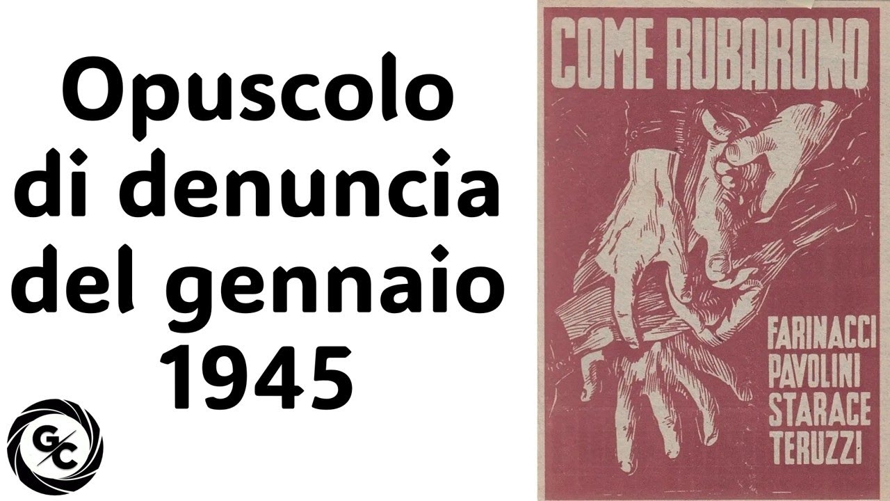 COME RUBARONO - Farinacci - Pavolini - Starace - Teruzzi #gerarchi #corruzione #fascismo #regime