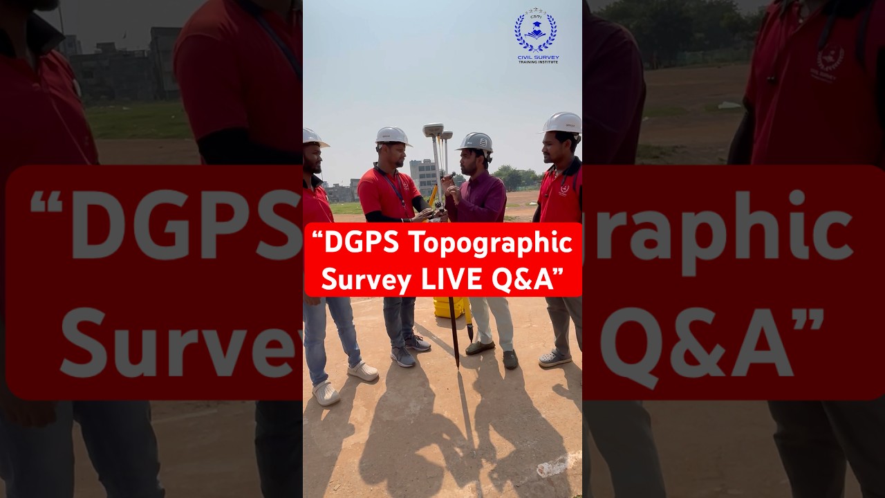 “Topographic Survey Using DGPS | CSTI Students Live Practical 📡” 