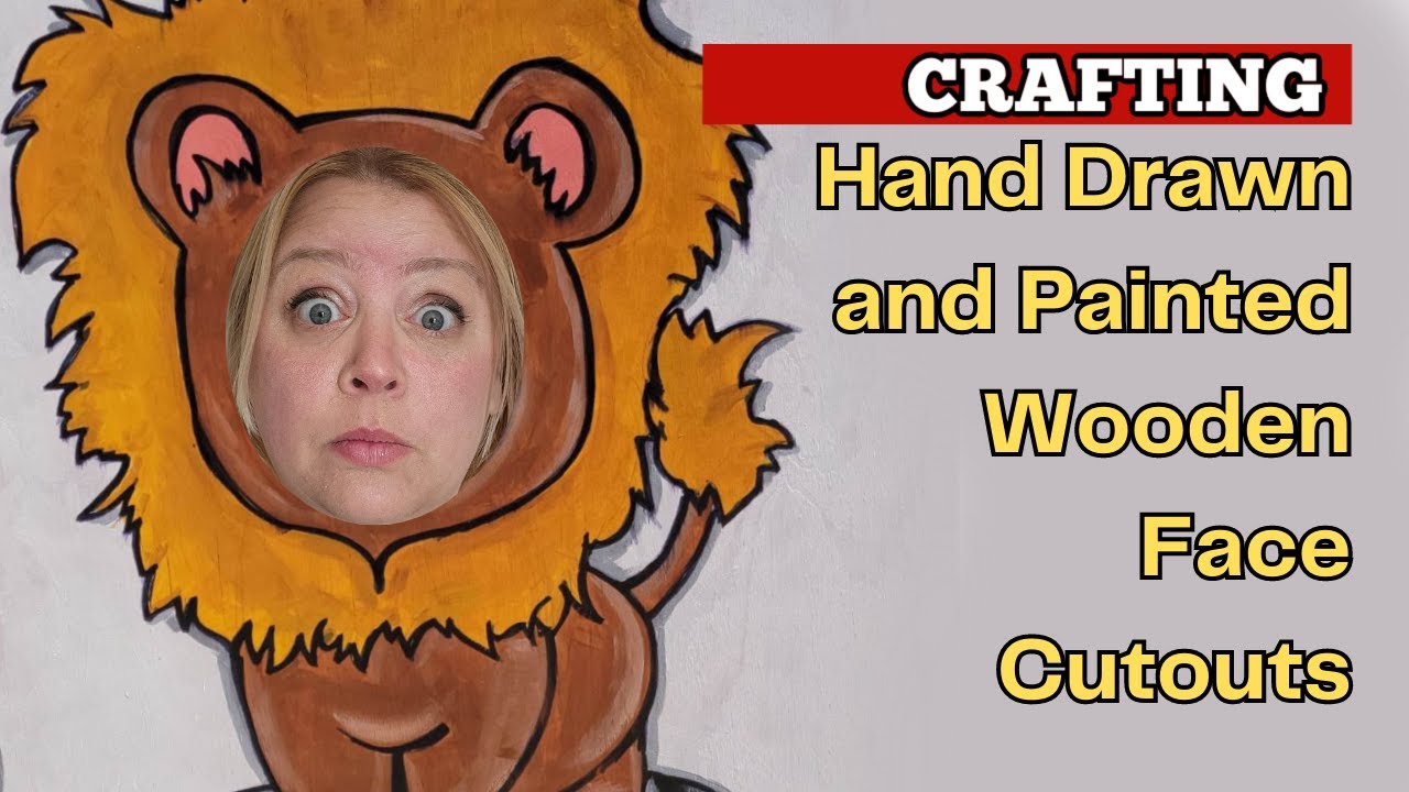 JessicaLynnOriginal Studios: Unlock Your Inner Creative Crafting Wooden Face Photo Props in 2023!