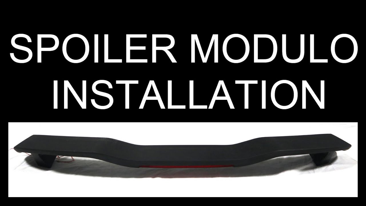 SPOILER MODULO FOR ALL SEDAN CAR INSTALLATION (SPECIAL INSTALLATION IN VIOS GEN3)