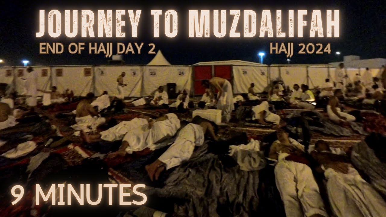Experiencing Muzdalifah: Navigating Crowds and Sleeping Under Stars with Fellow Pilgrims #hajj2024