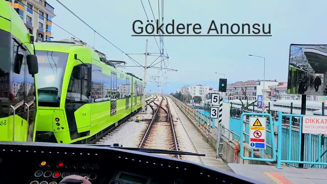 Bursaray İle Demirtaşpaşa - Arabayatağı Bombardier B2010 Araç İçi - Vatman Sürüş Çekim 15.07.2023 🚅🚉