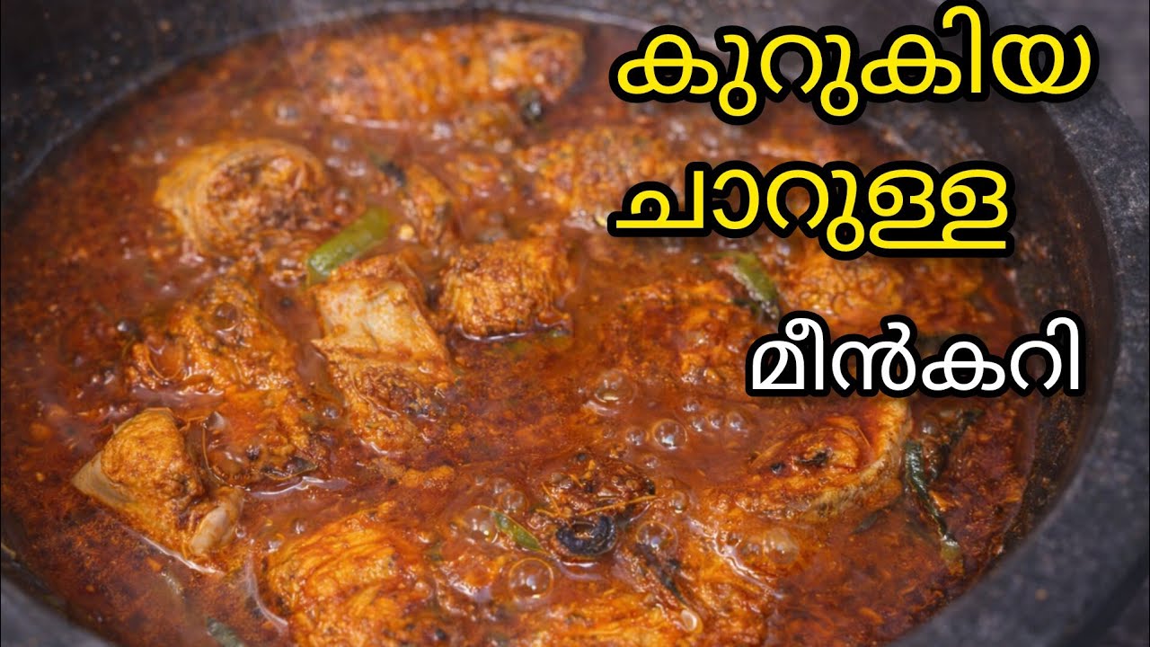 കുറുകിയ ചാറിൽ ഒരു മീൻകറി |perfect fish curry recipe|kerala style fish curry