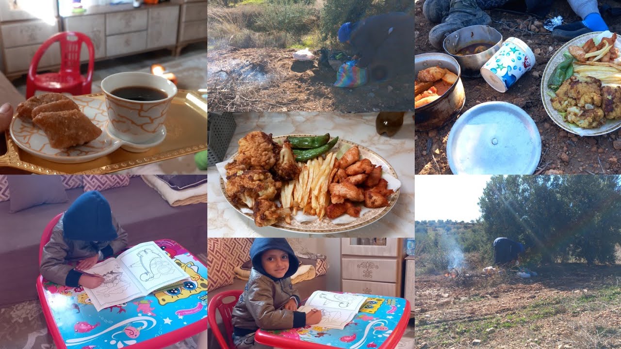 روتيني أنا و وليداتي في دويرتي في نهار شتوي 🥶🏡و ختمناها بالفطور و خلطنا على حماتي فالسانية🌳😍