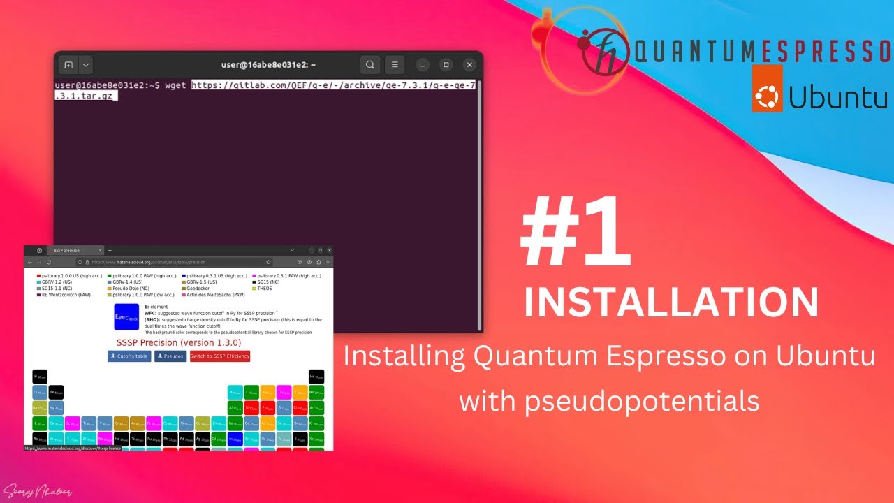 Installing QUANTUM ESPRESSO on UBUNTU