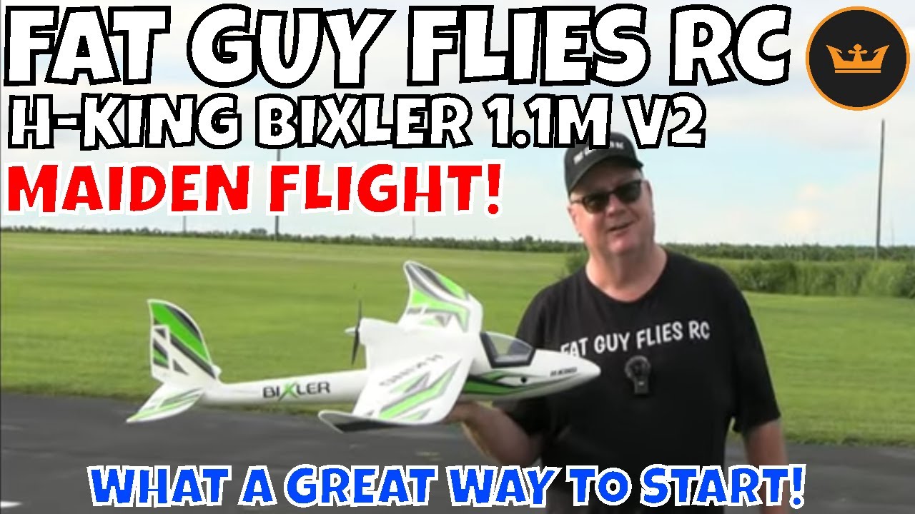 MAIDEN FLIGHT H-KING BIXLER 1.1M V2 by FGFRC #aviation #airplane #rc