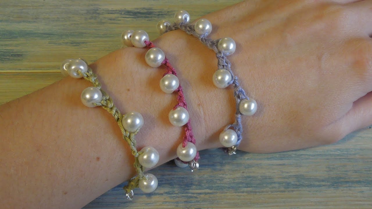 (crochet) How To - Crochet my Solomon Pearl Bracelet